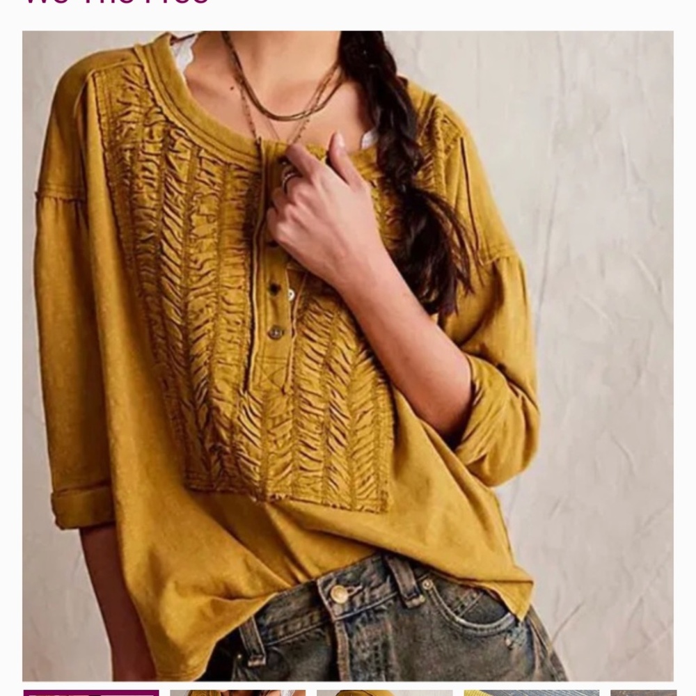 Free People We the Free Redone Ter